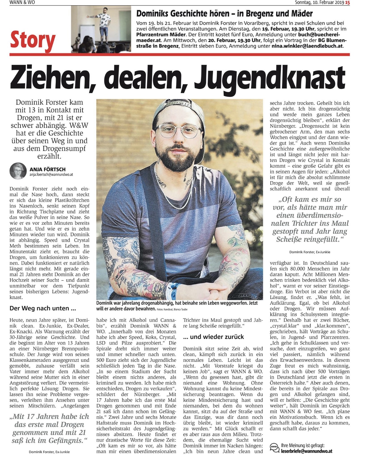 Dominik Forster Interview Jugendknast