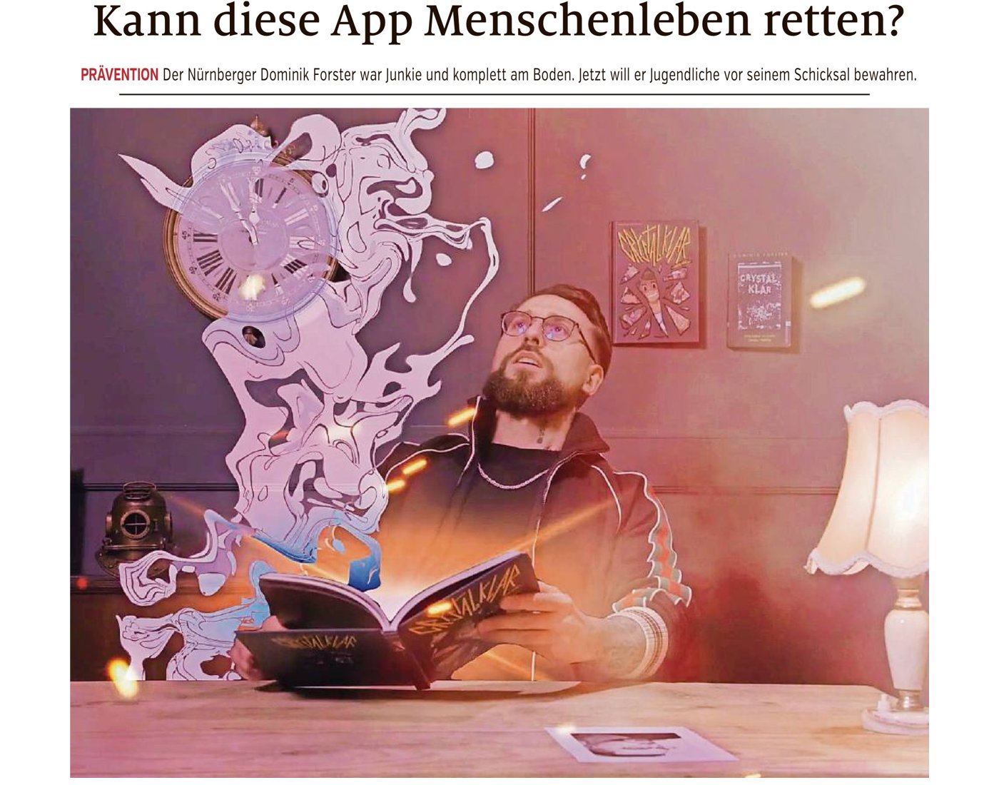 Nürnberger Nachrichten: „Kann diese App Menschenleben retten?“ – Artikel über Dominik Forster und sein Präventionsprogramm